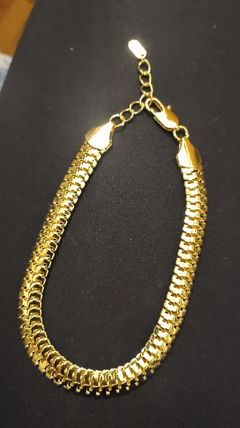 Gold Tone Chain Ankle Bracelet