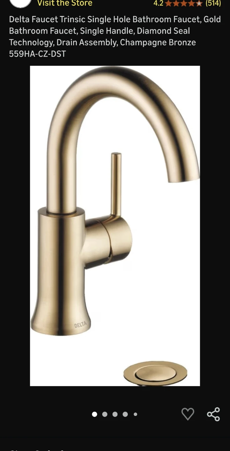 Delta Trinsic Single Handle High Arc Lavatory Faucet