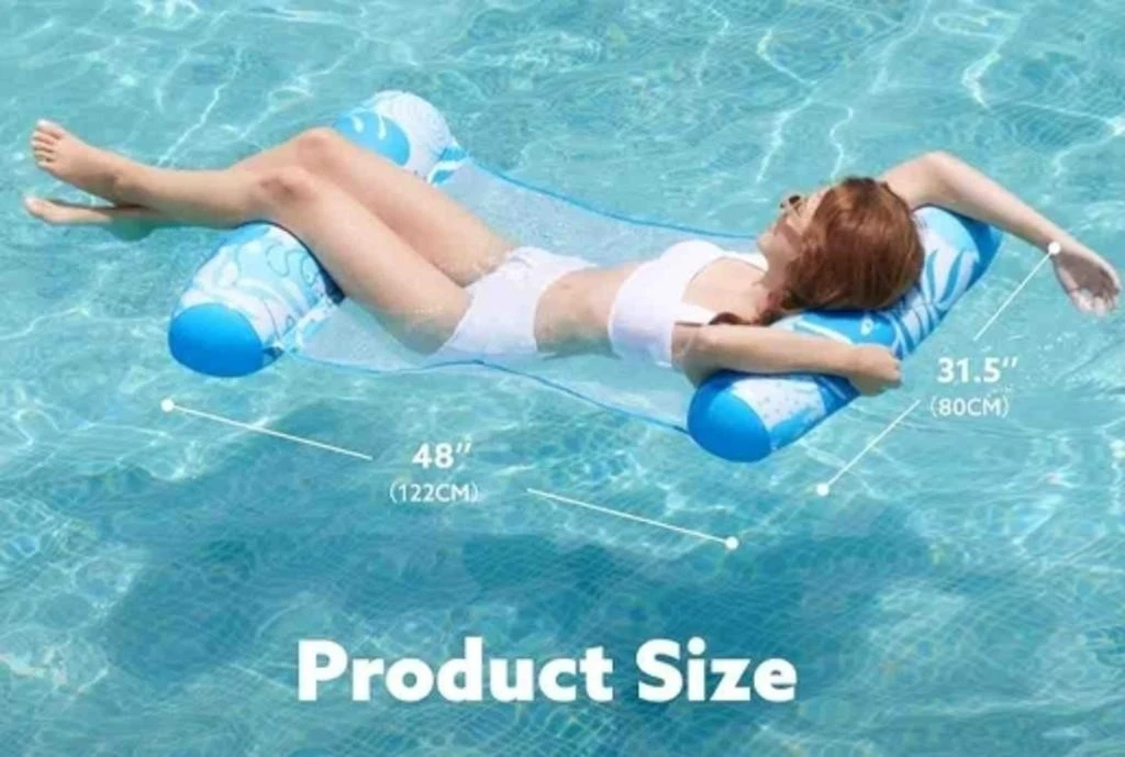 New Sloosh Pool Hammock Float - Blue & Pink