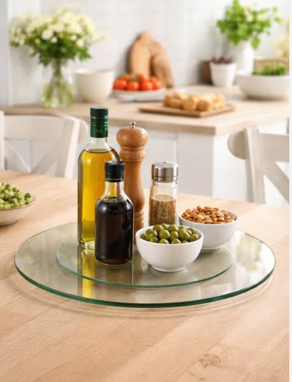 Glass Turntable Lazy Susan New