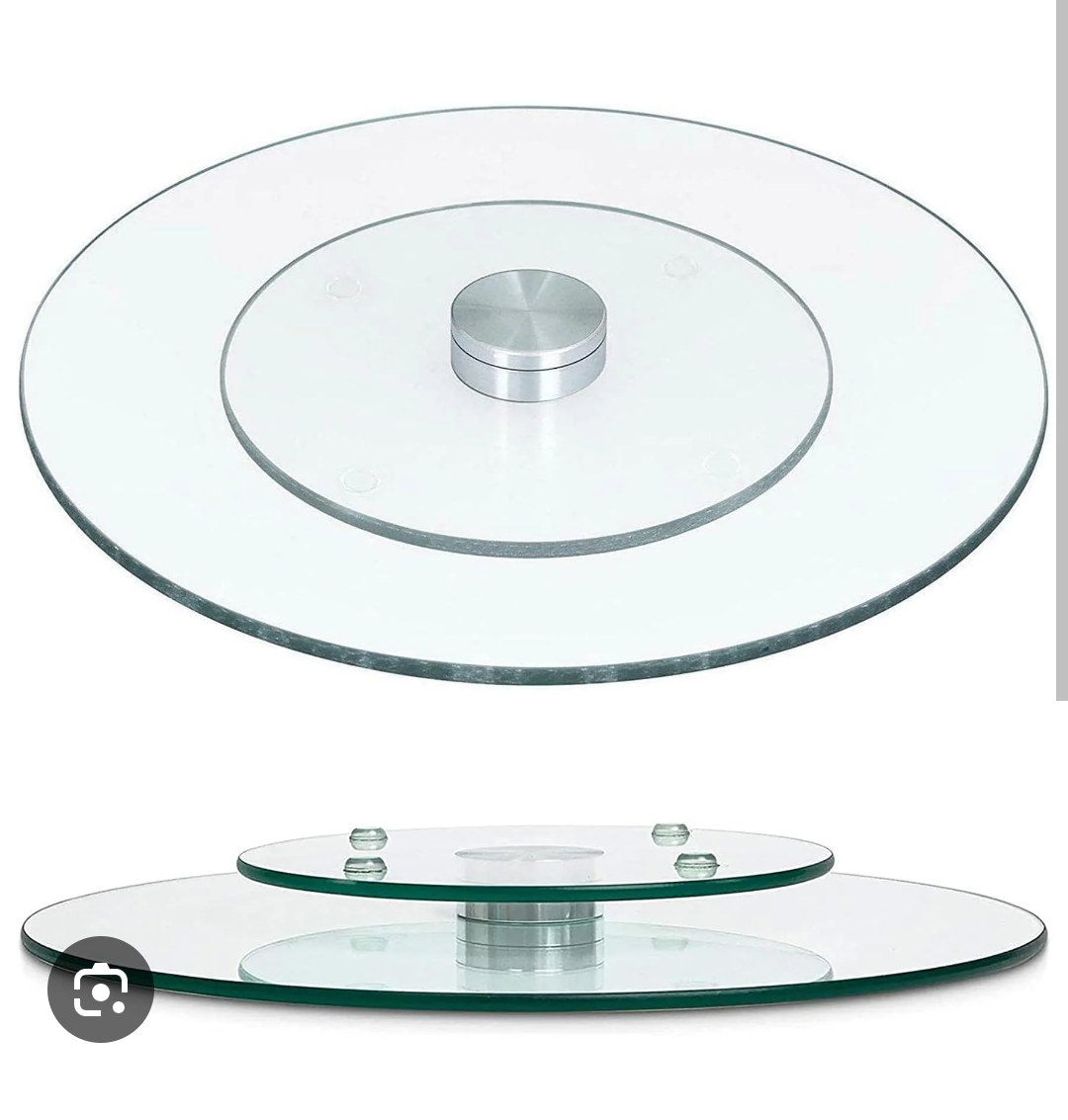 Glass Turntable Lazy Susan New - photo 2