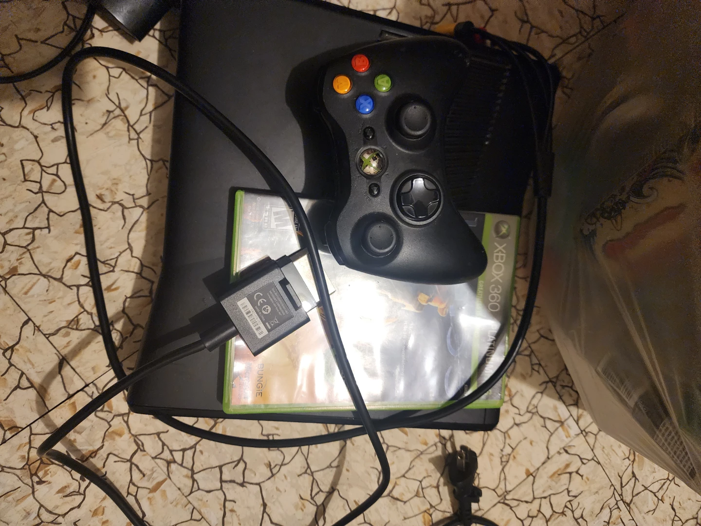 Xbox 360 Console with Controller and Game