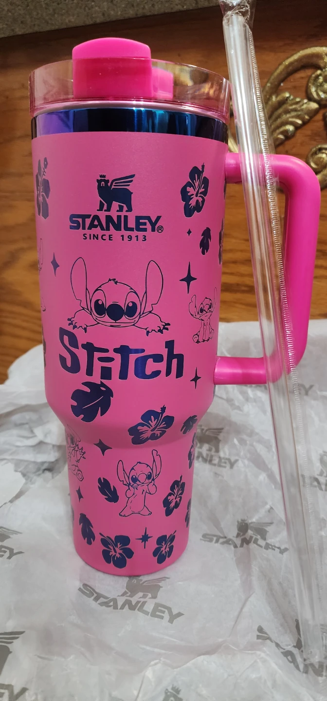 Stanley Stitch "Ohana Means Family" Tumbler with Straw
