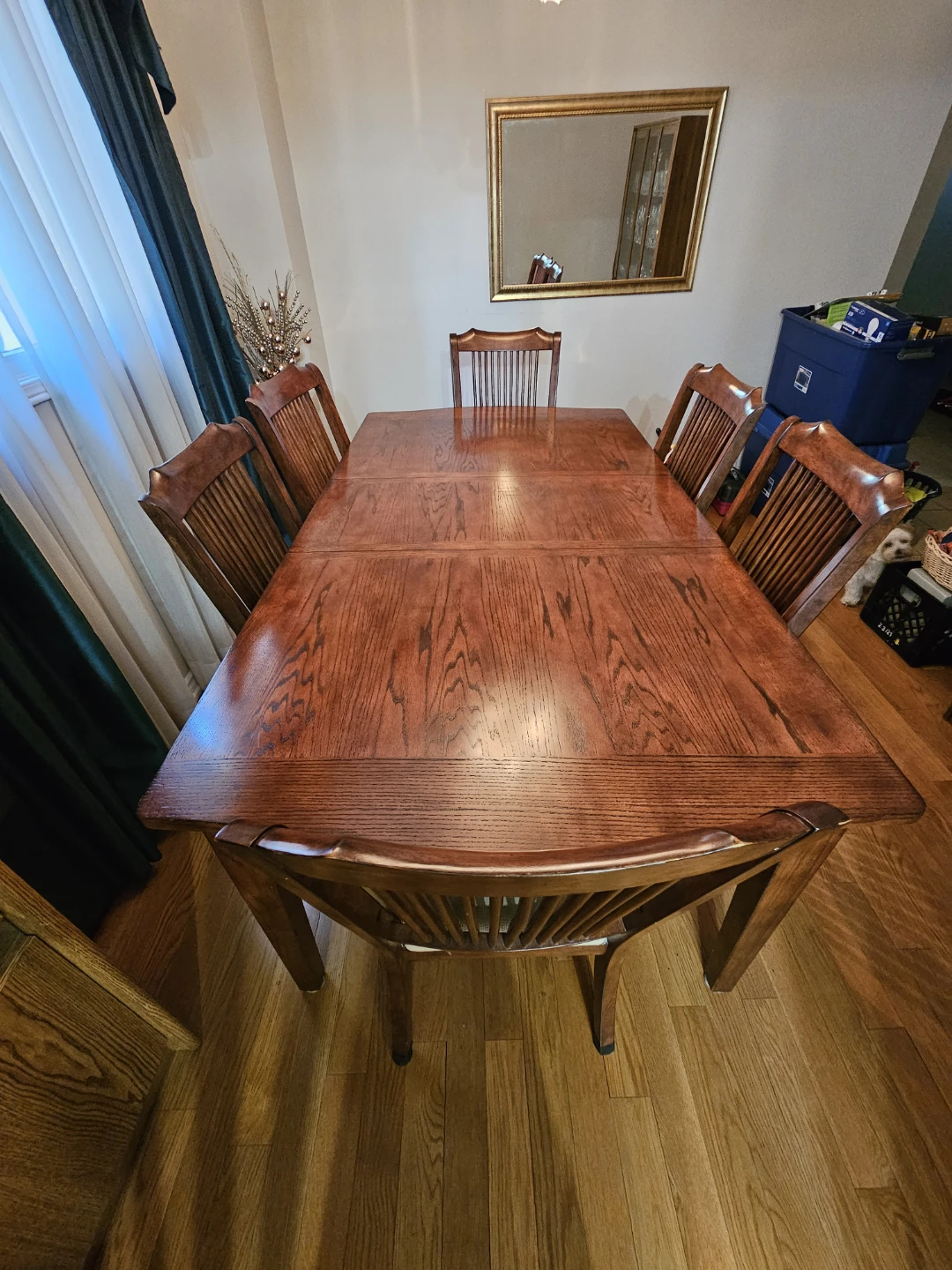 Wooden Dining Table and Chairs Set - photo 2
