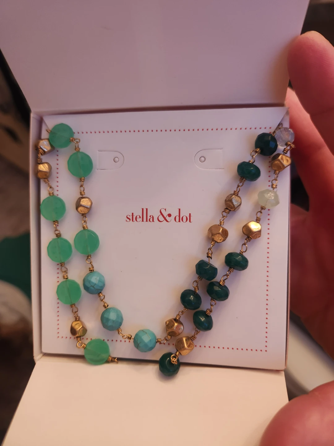 Stella & Dot Aileen Necklace-Turquoise