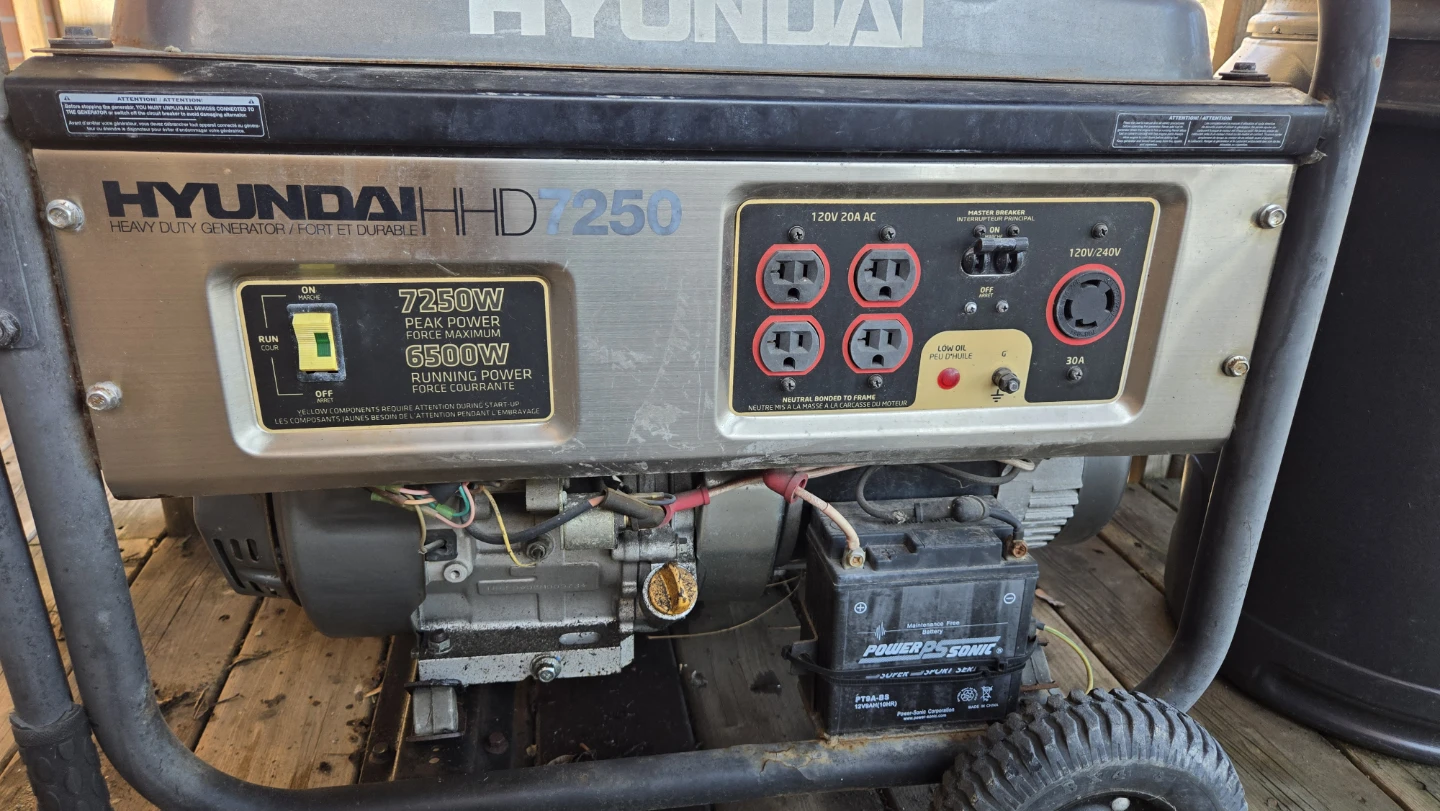 Hyundai 7250W Heavy Duty Generator - photo 3