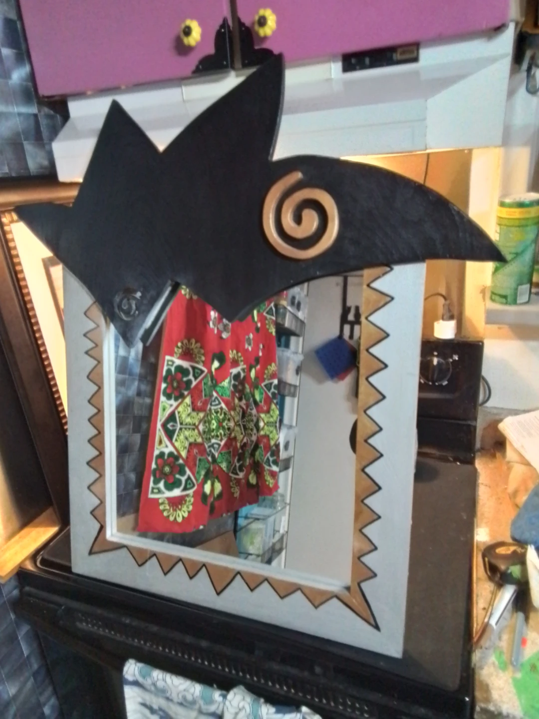 Handcrafted Design Artistic Mirror 29x31"