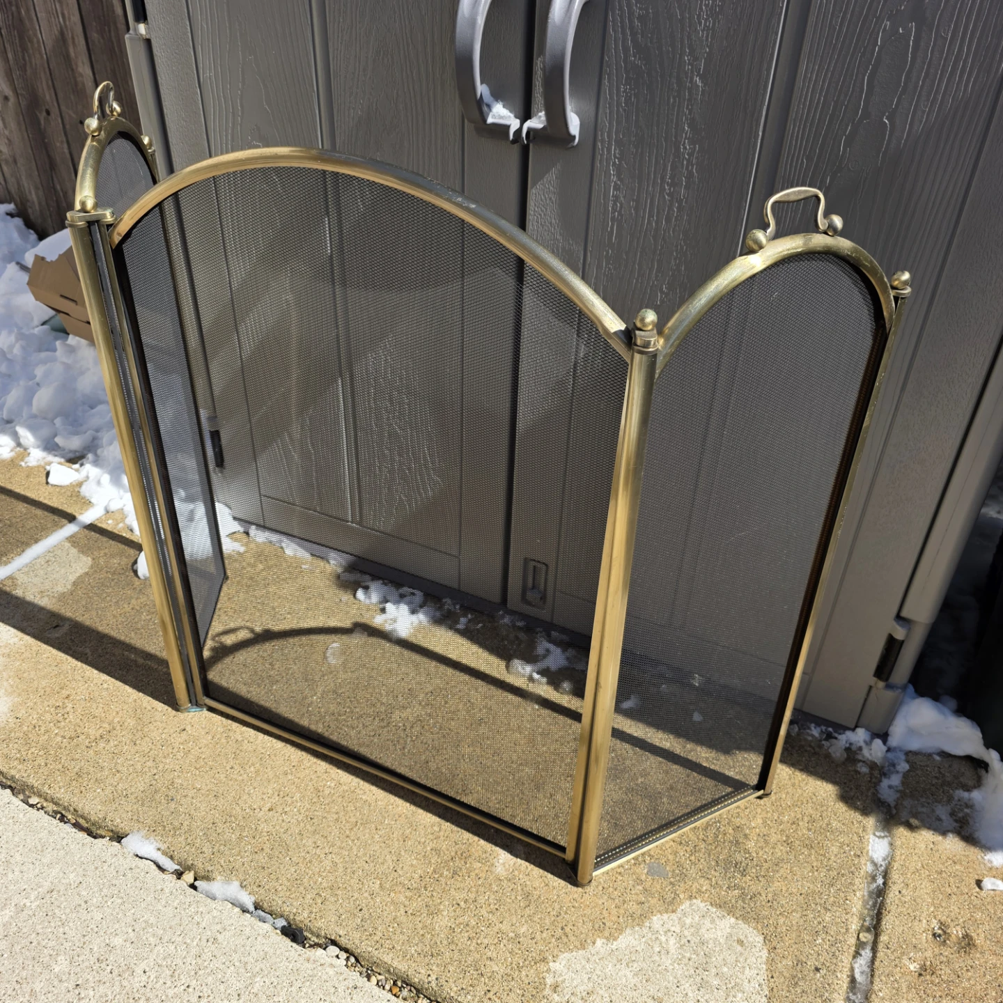 Brass Fireplace Screen - photo 2