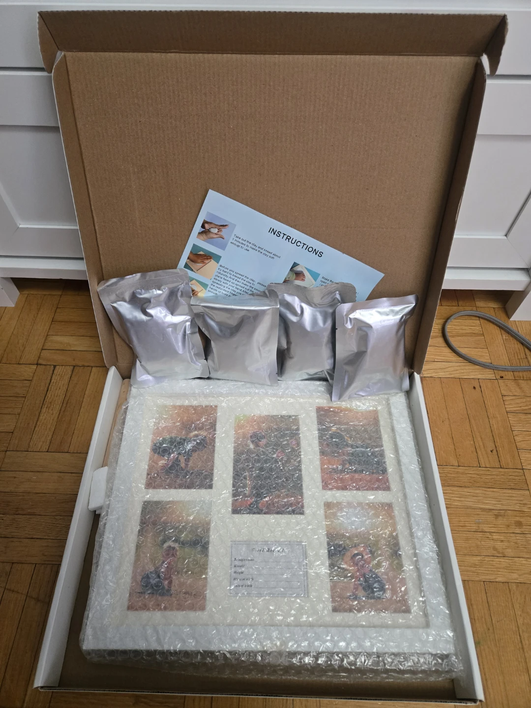 Baby Handprint and Footprint Photo Frame keepsake Kit