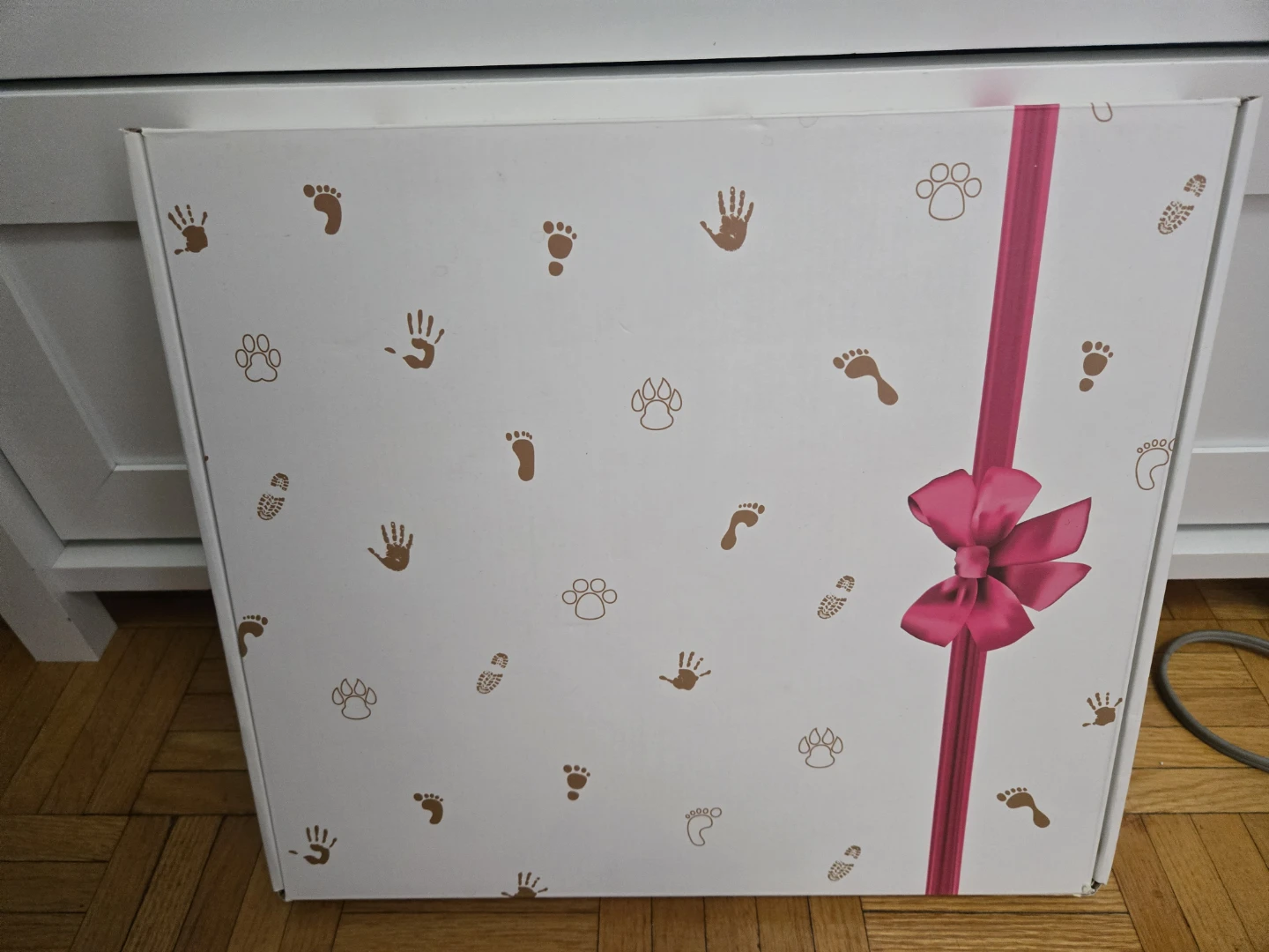 Baby Handprint and Footprint Photo Frame keepsake Kit - photo 2