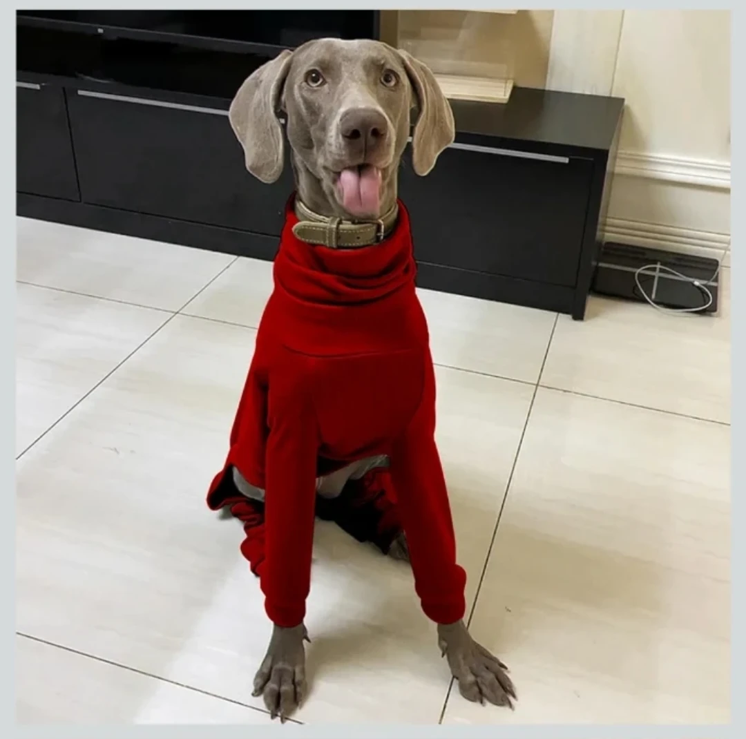 Cozy Dog Jumpsuit Onesie Red Size Medium - photo 3