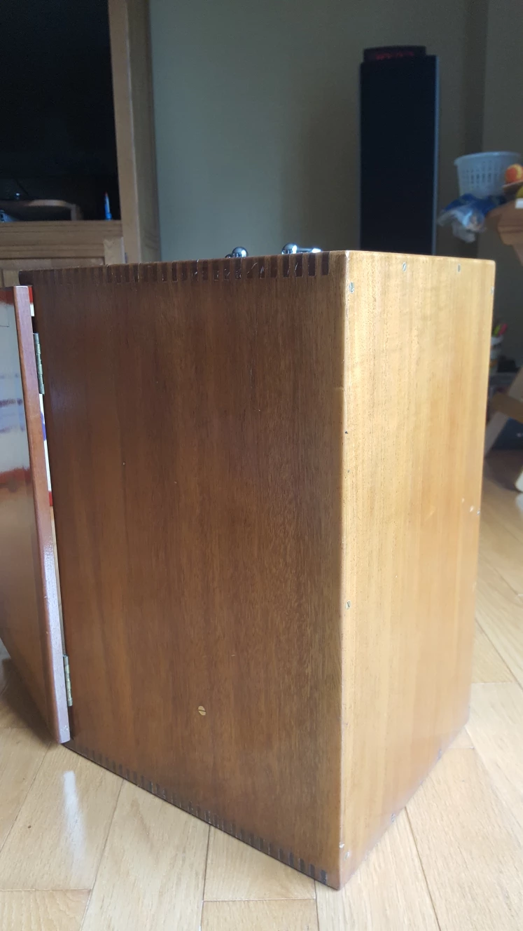 Vintage Wooden Lockbox Cabinet - photo 2