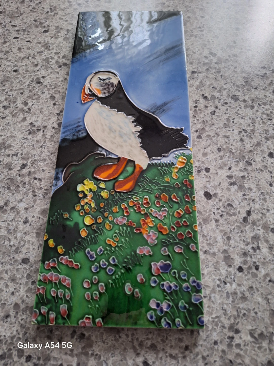 Puffin Ceramic Tile Wall Art