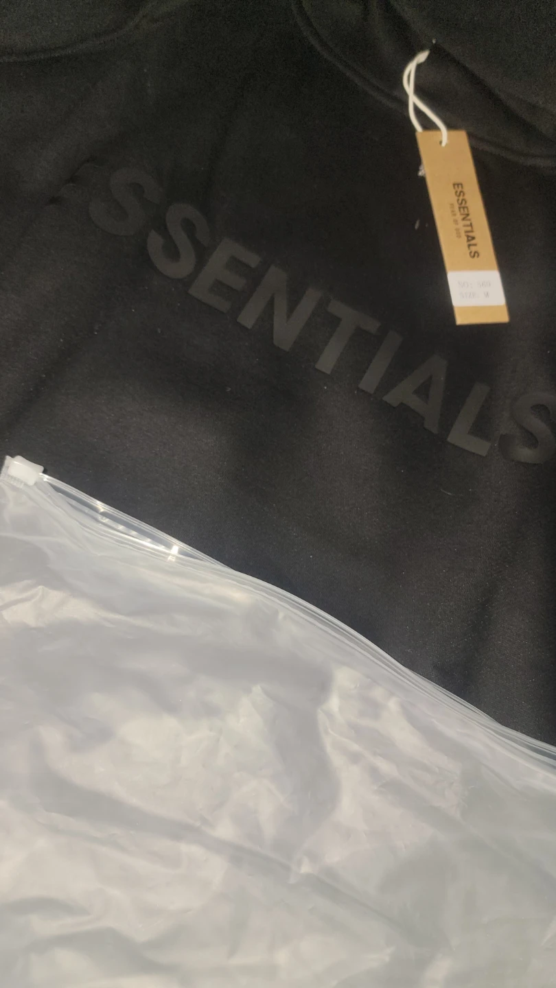 Fear of God Essentials Hoodie Black Size M - photo 5