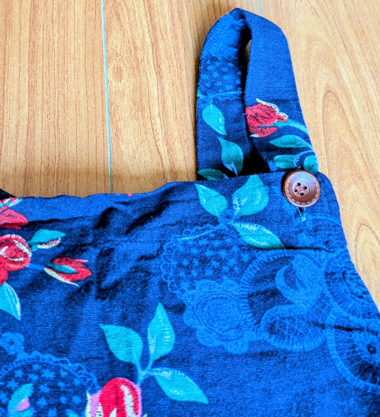 Blue Floral Linen Jumpsuit - photo 2