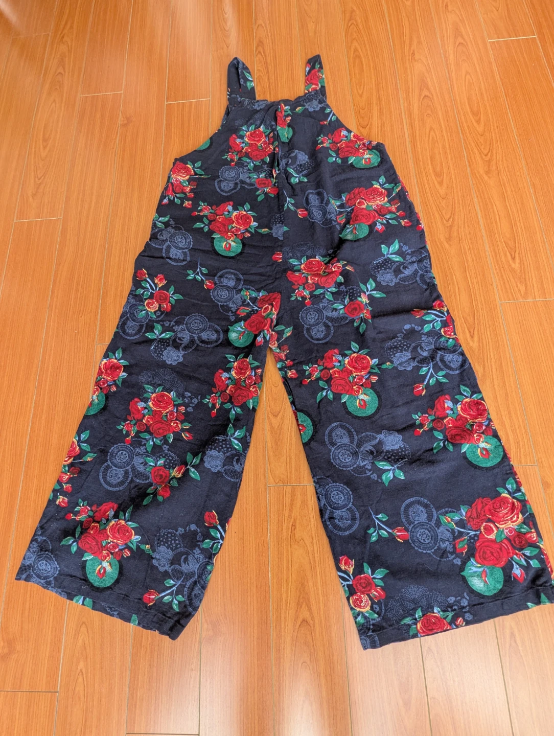 Blue Floral Linen Jumpsuit - photo 4