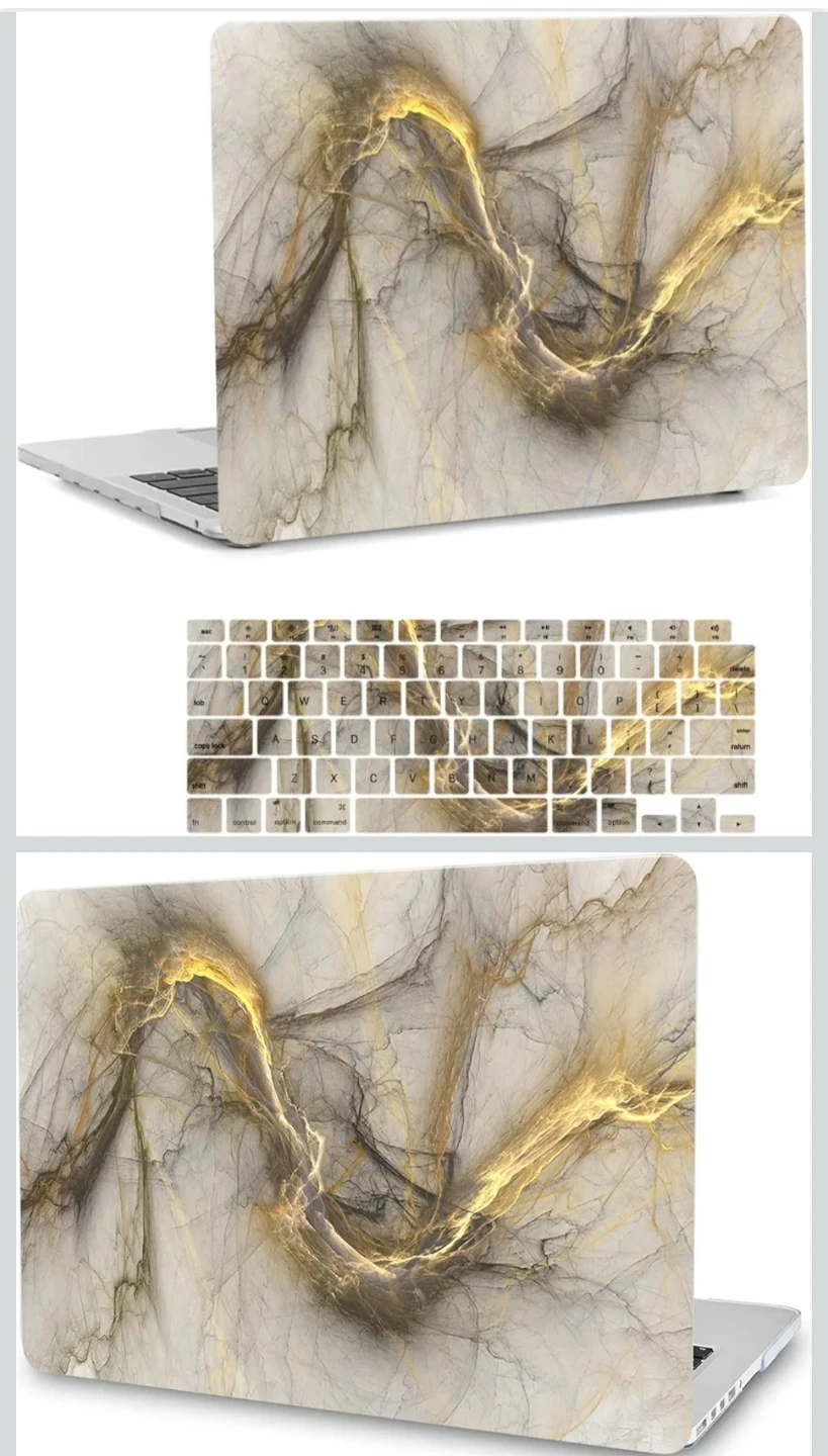 Abstract Swirl Laptop Skin & Keyboard Cover Set