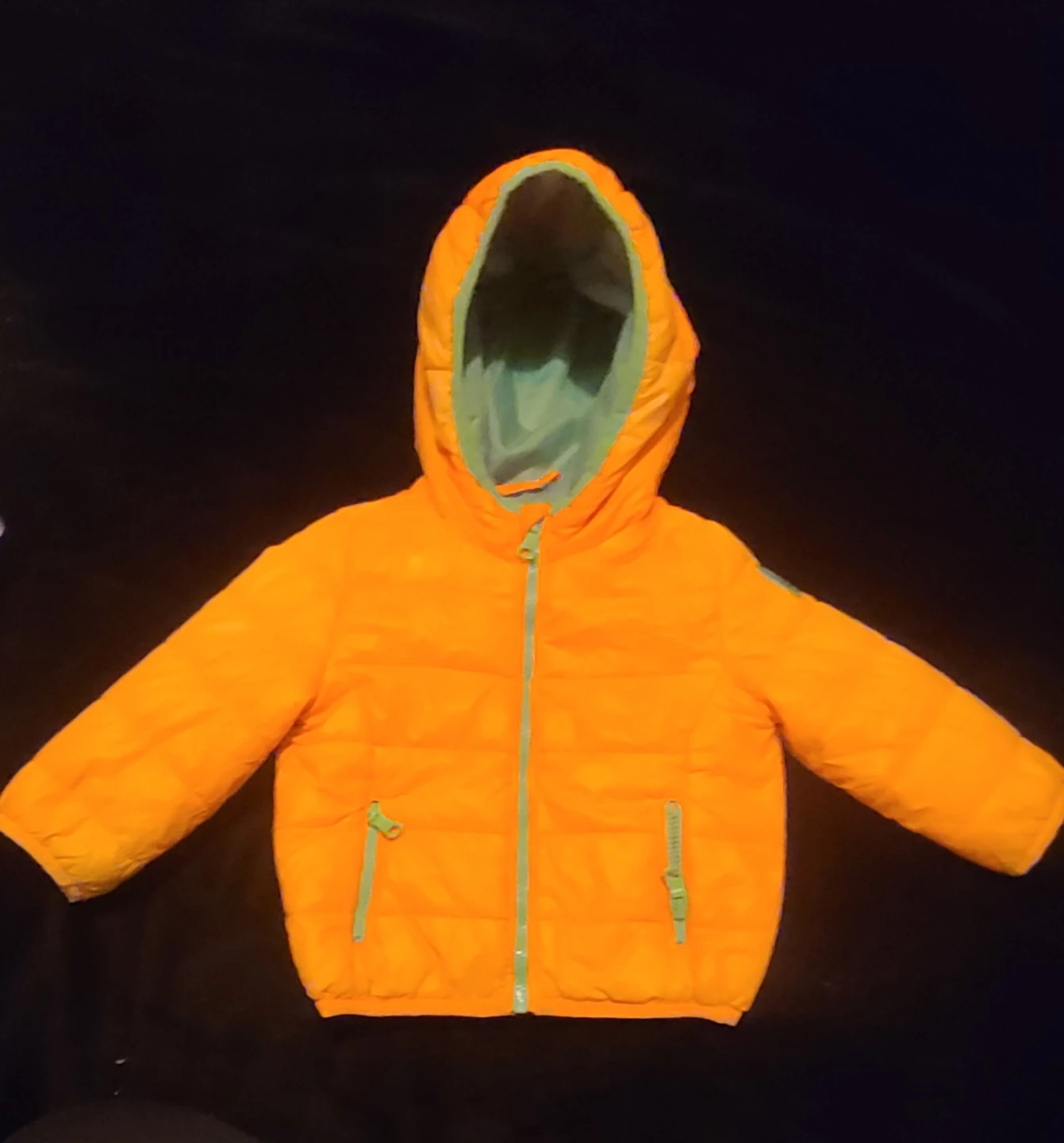 Original Marines Puffer Jacket - Orange/Green #freecycle - photo 2
