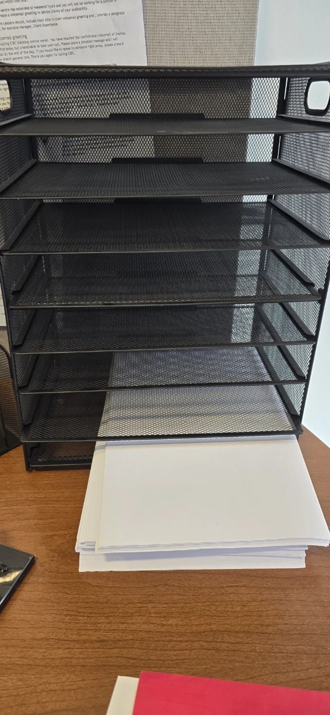 Black Mesh Desk Organizer with 9 Shelves - photo 2