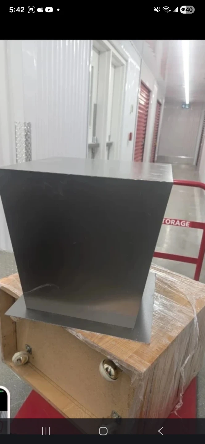 Modern Grey Square Pedestal Stand