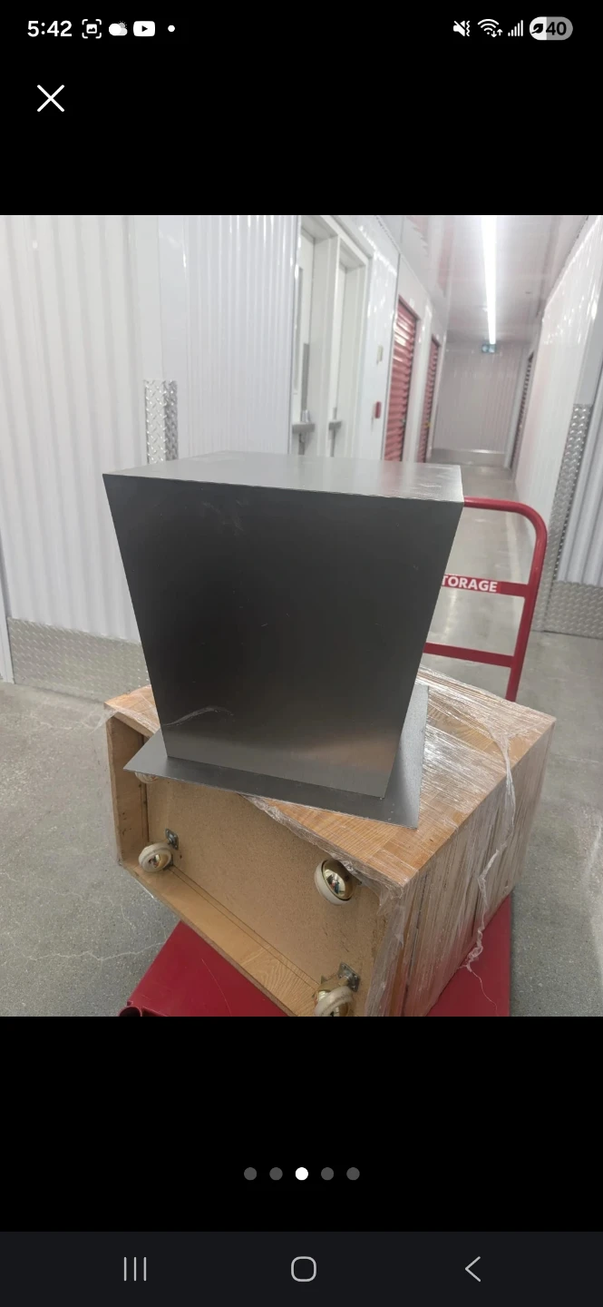 Modern Grey Square Pedestal Stand - photo 3