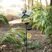 Solar Powered Bee Garden Stake Light