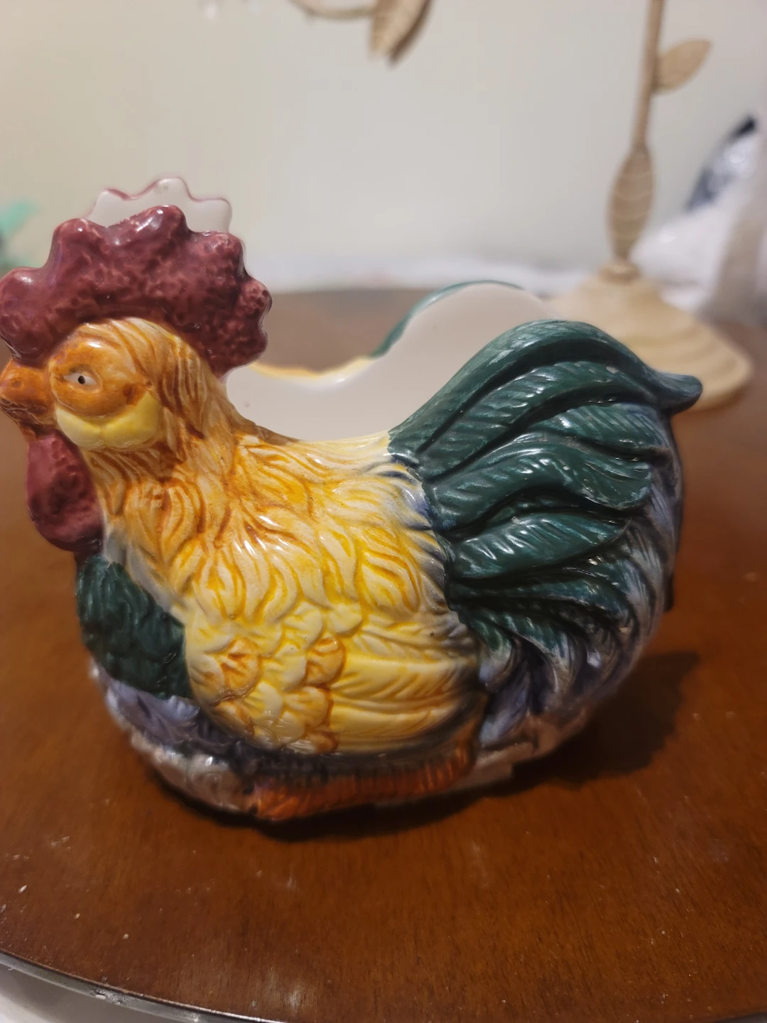Ceramic Rooster Napkin Holder