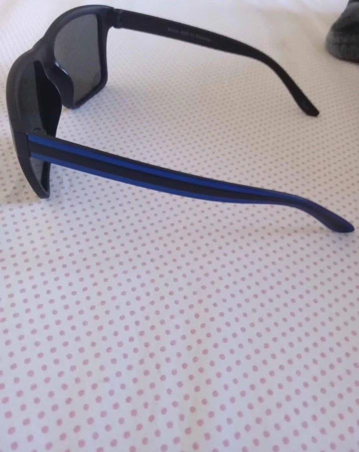 Black Sunglasses with Blue Accents - photo 2
