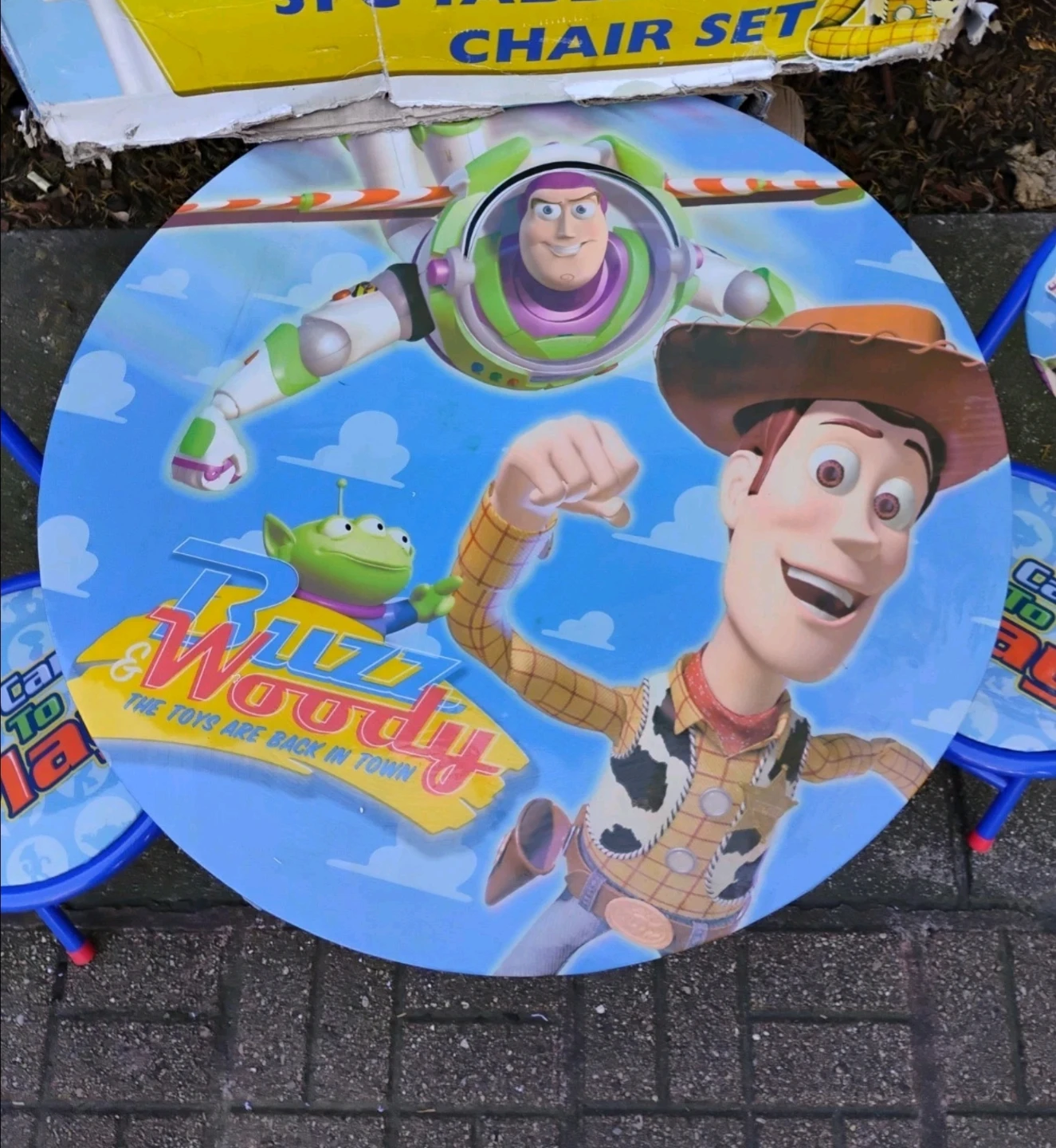 Vintage Disney Toy Story 3 Piece Table and Chair Set oroginal - photo 2