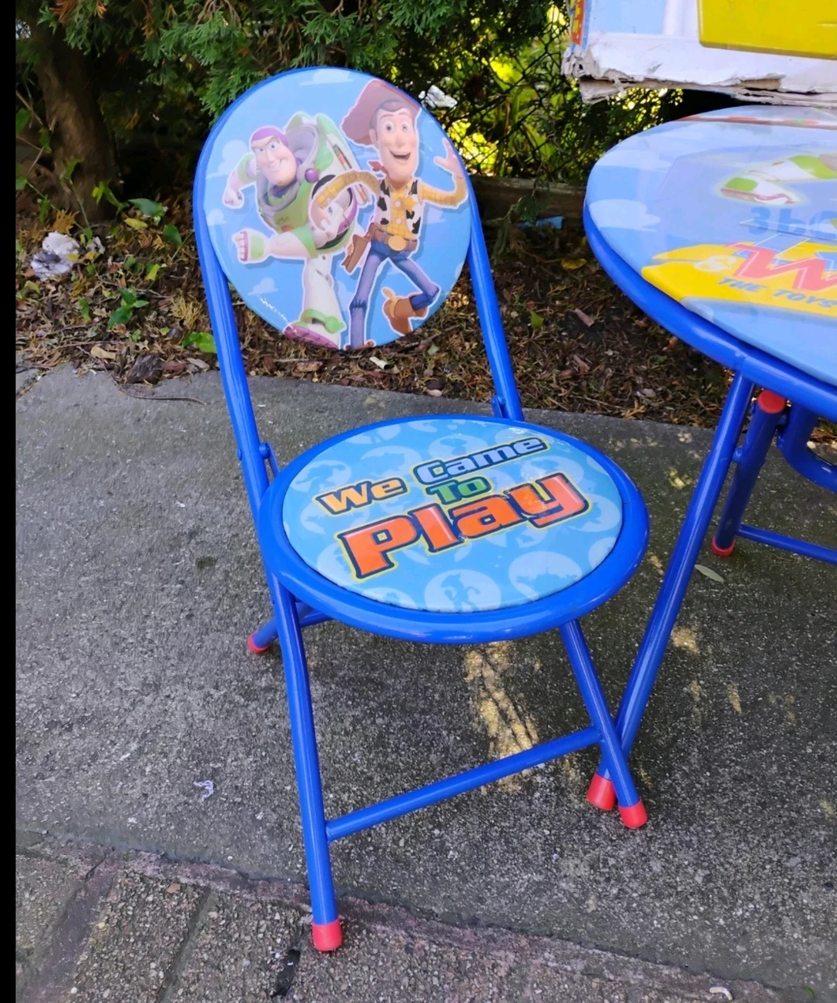 Vintage Disney Toy Story 3 Piece Table and Chair Set oroginal - photo 3