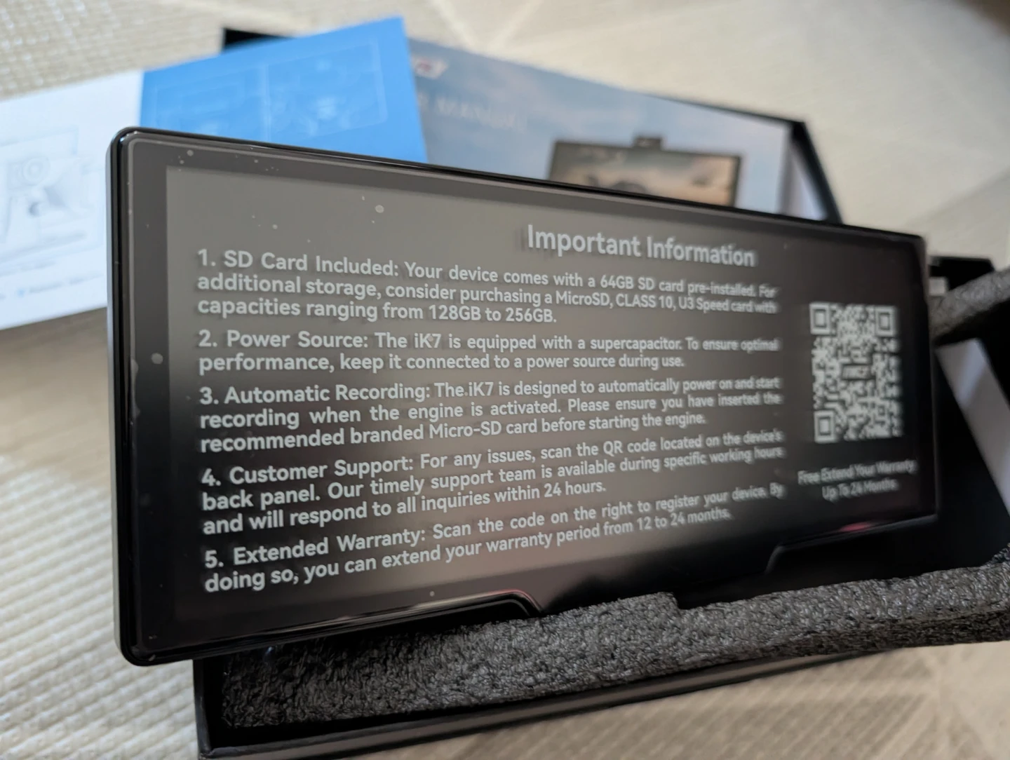 IIWEY iK7 Dash Cam with 64GB SD Card - photo 4