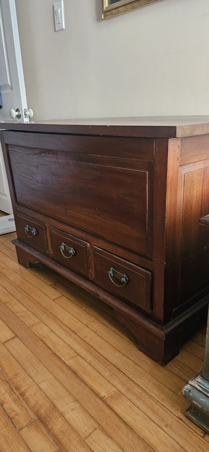 Wooden Blanket Chest with 3 Drawers - photo 4