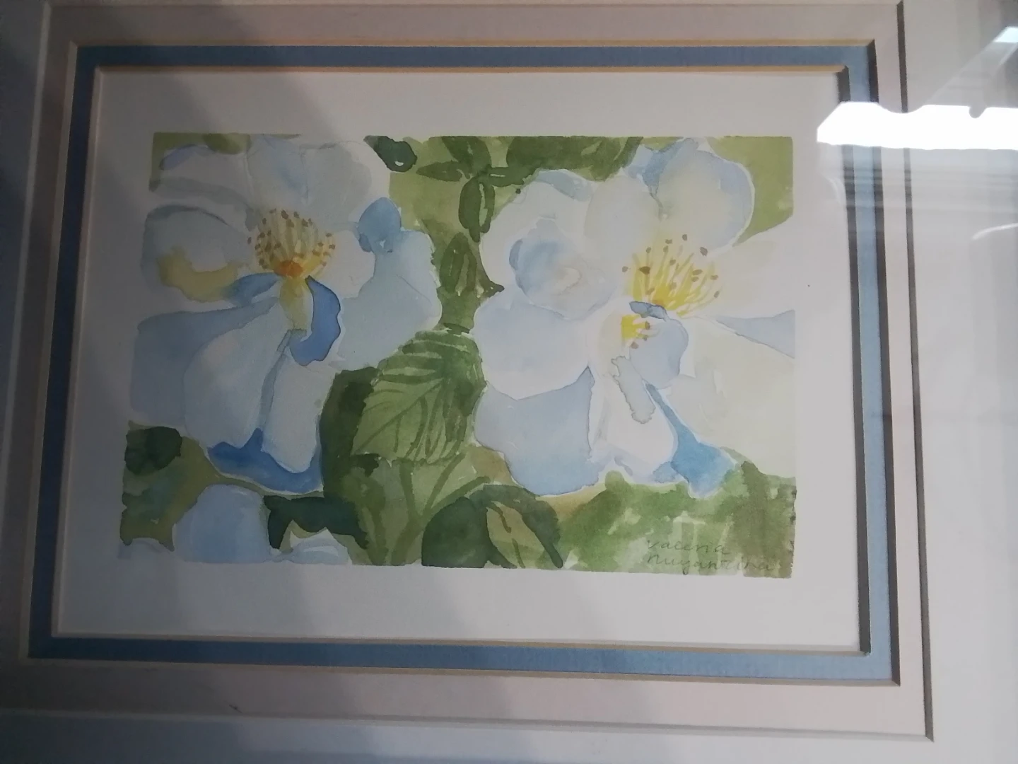 Valerie Miyanzika Watercolor Painting 14.5x11.75"