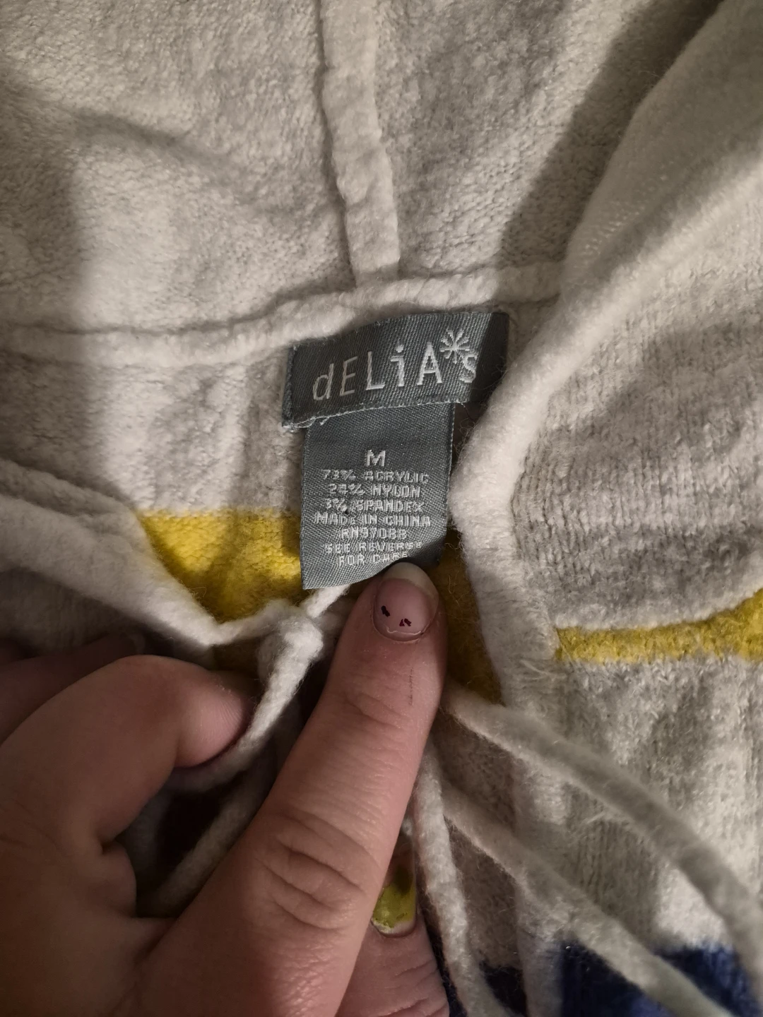 Delia*s multi-coloured striped hoodie - photo 4