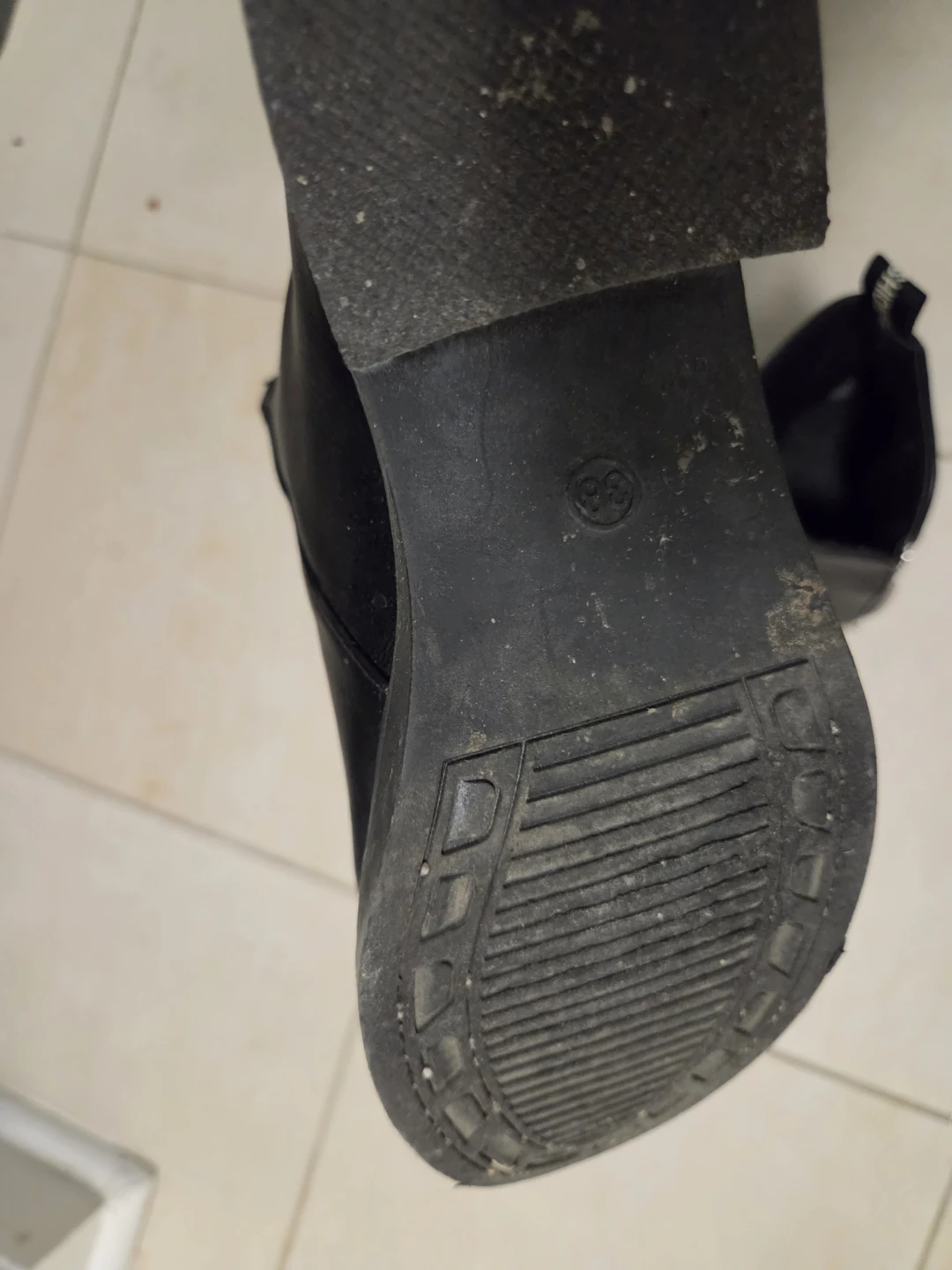 Black Ankle Boots with Side Zippers - photo 2