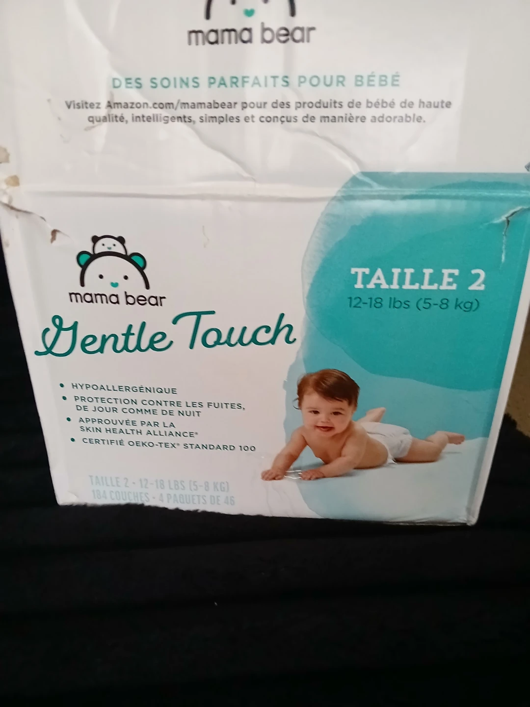 Mama Bear Gentle Touch Diapers Size 2 (12-18 lbs) - 184 Count - photo 2