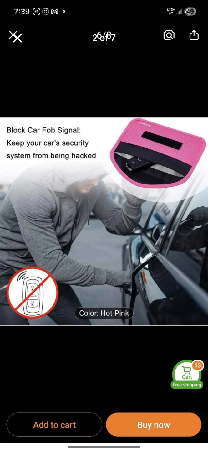 Signal Blocking Pouch - Hot Pink & Black Available - photo 3