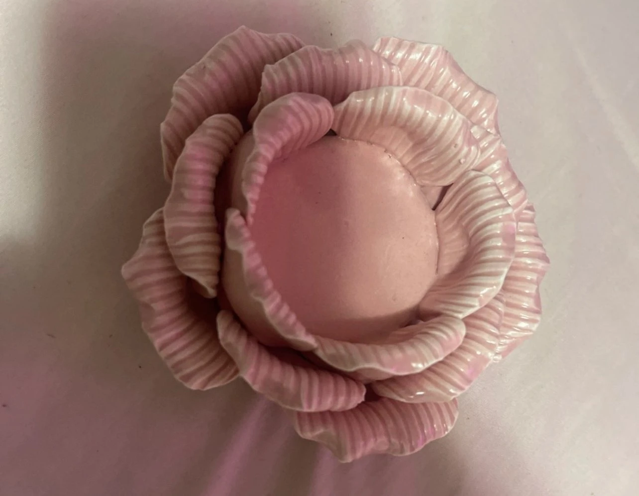 Pink Rose Ceramic Dish