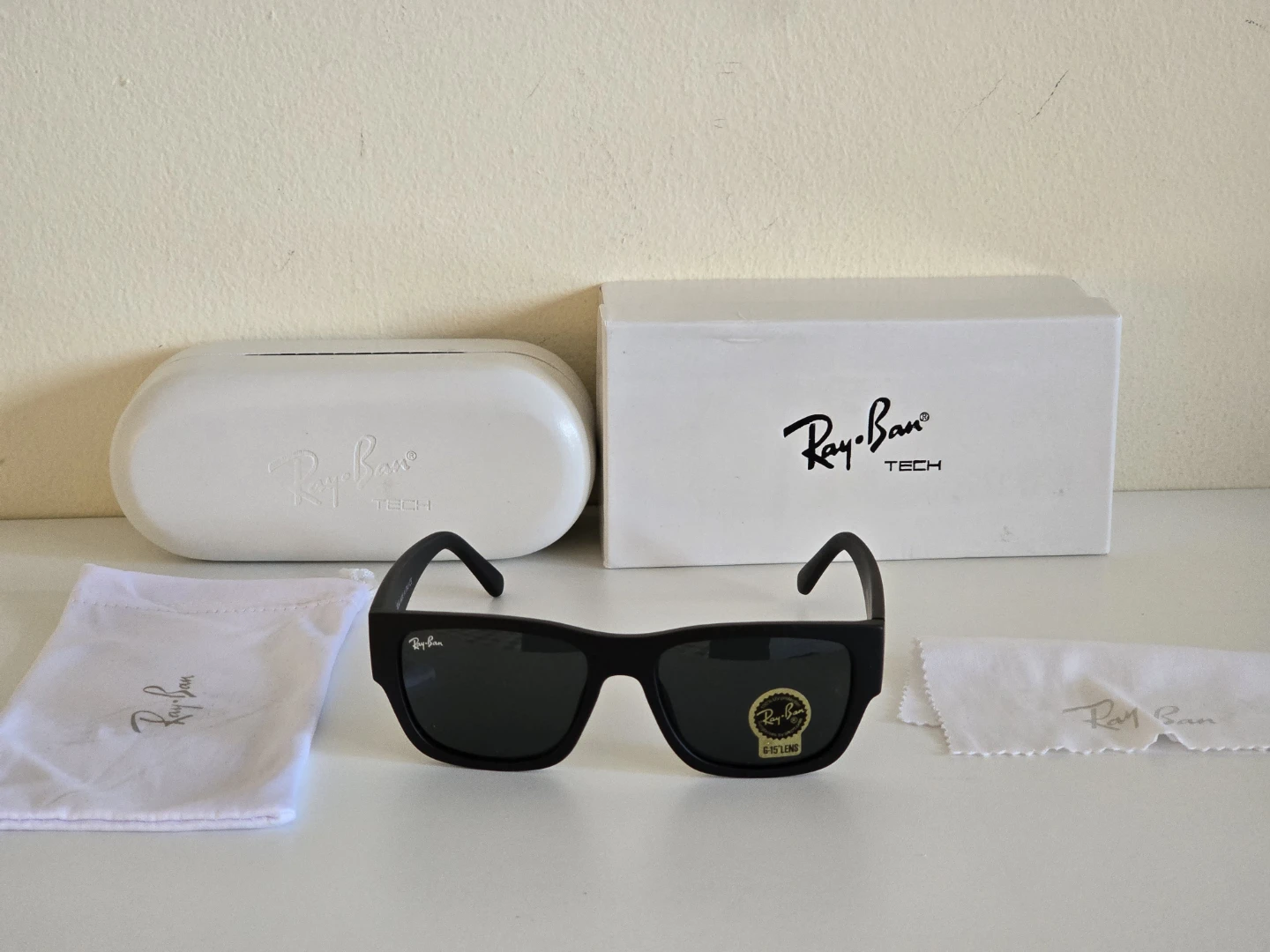 Ray-Ban Black Rectangular Sunglasses - photo 4