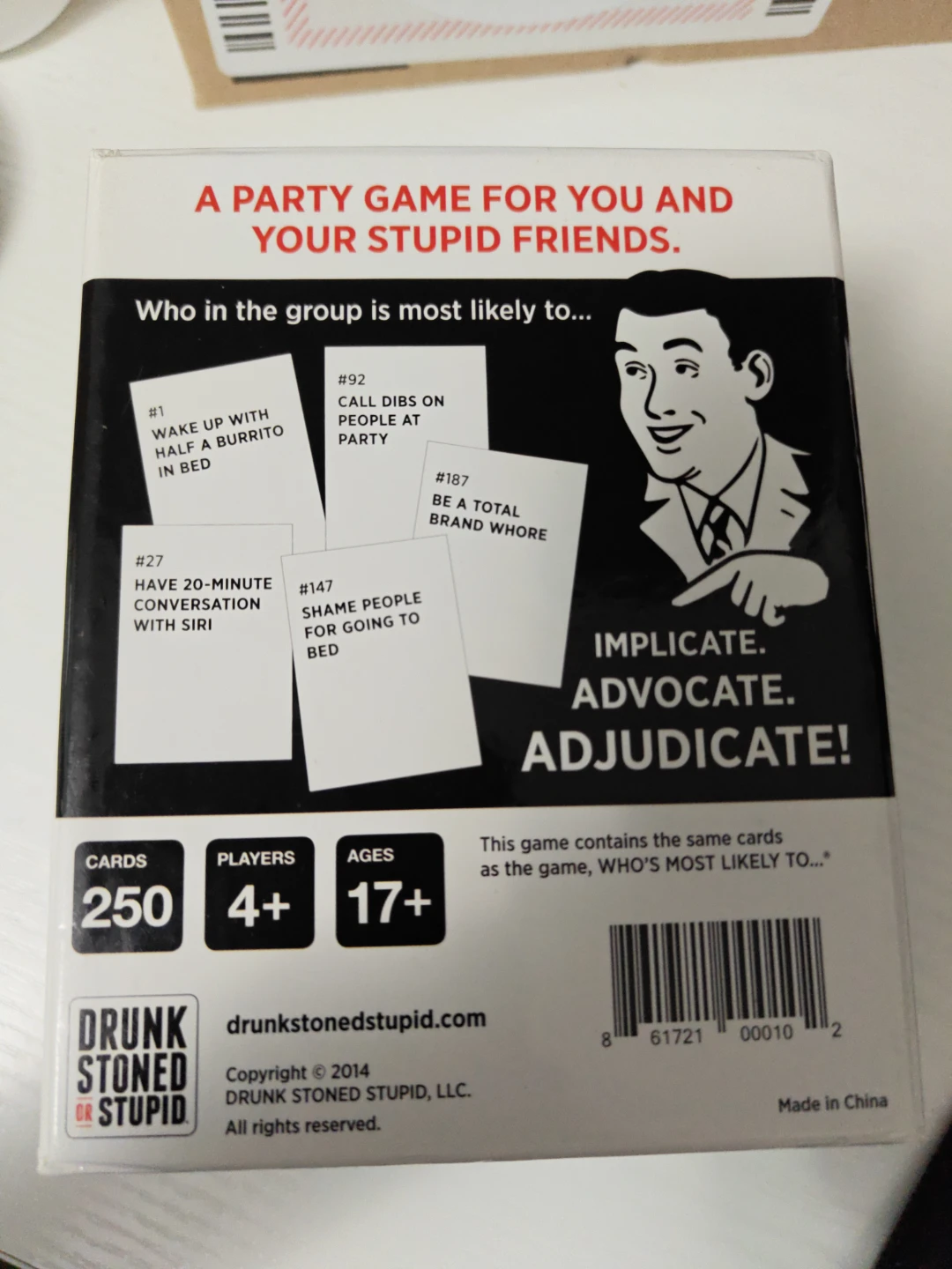 Drunk Stoned or Stupid Party Game - photo 2