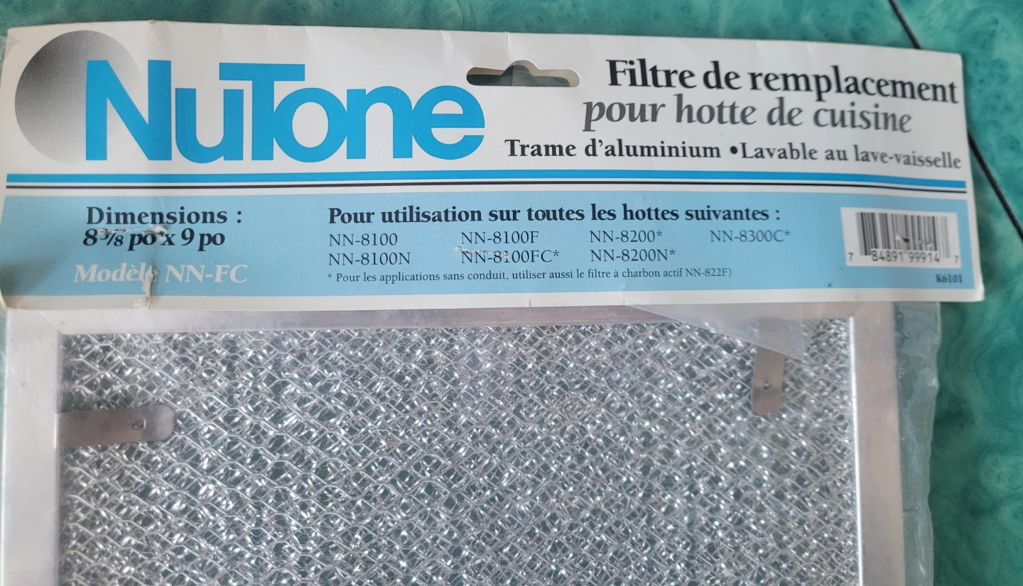 NuTone Range Hood Filter NN-FC - photo 2