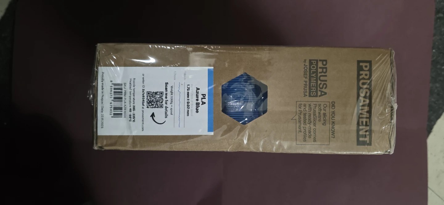 Prusament PLA Filament - Azure Blue - photo 3
