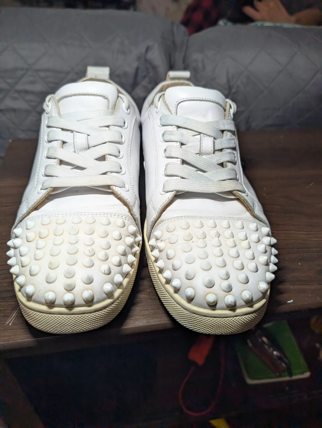 🥕White Christian Louboutin Sneakers - photo 2