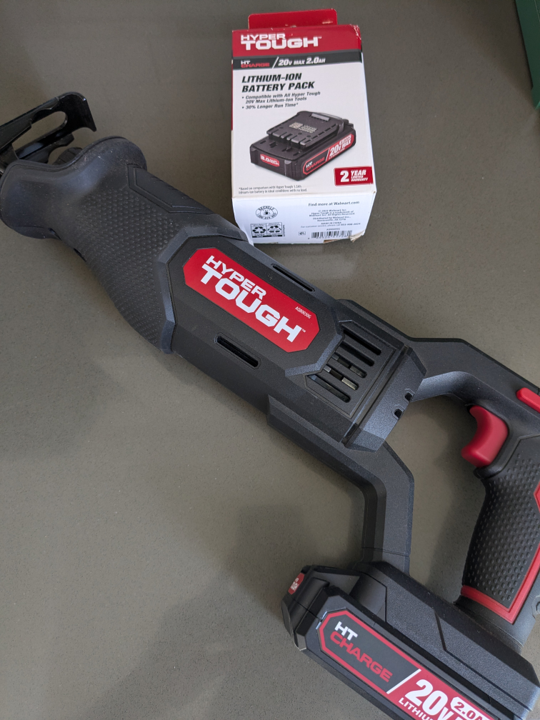 Hyper Tough Cordless Reciprocating Saw & 2AH Battery - photo 2
