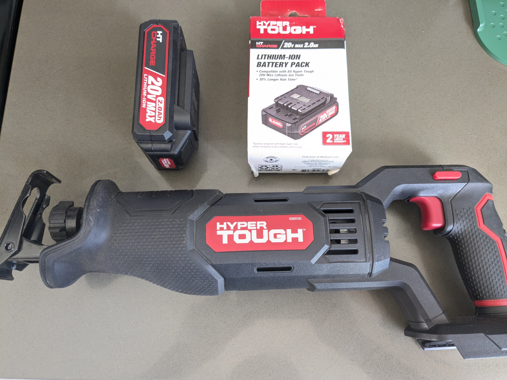Hyper Tough Cordless Reciprocating Saw & 2AH Battery - photo 3