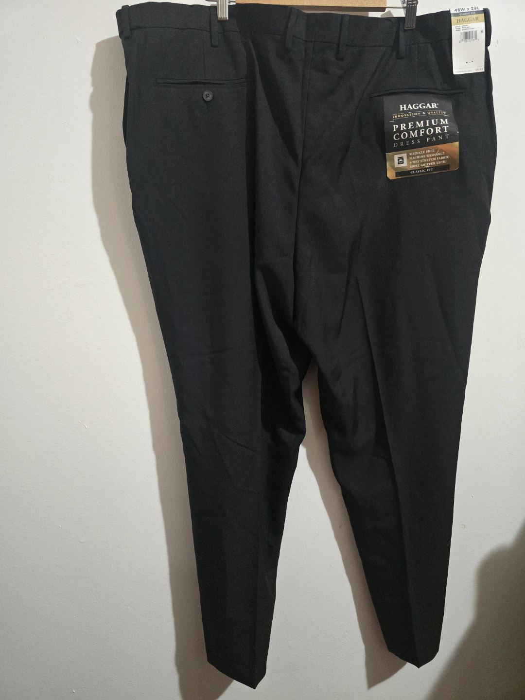 Haggar Premium Comfort Dress Pants - Black - 48x29 - - photo 4