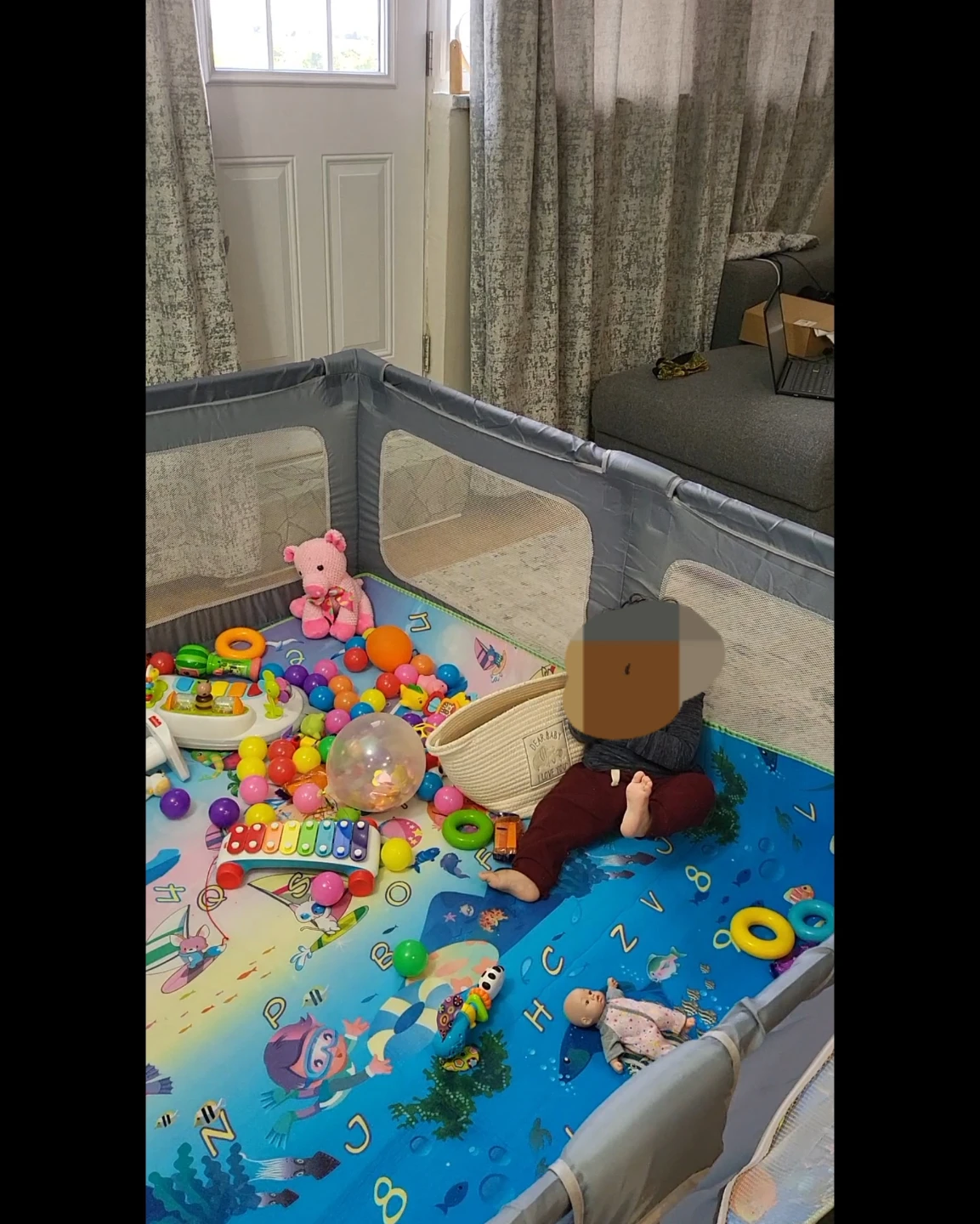 Playpen with Play Mat and Toys