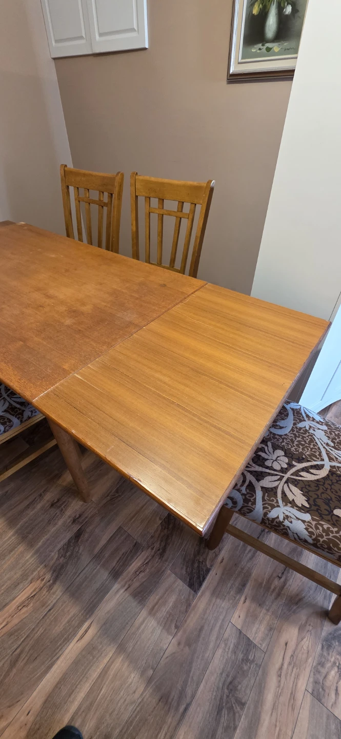 Wooden Dining Table with 6 Chairs - photo 2