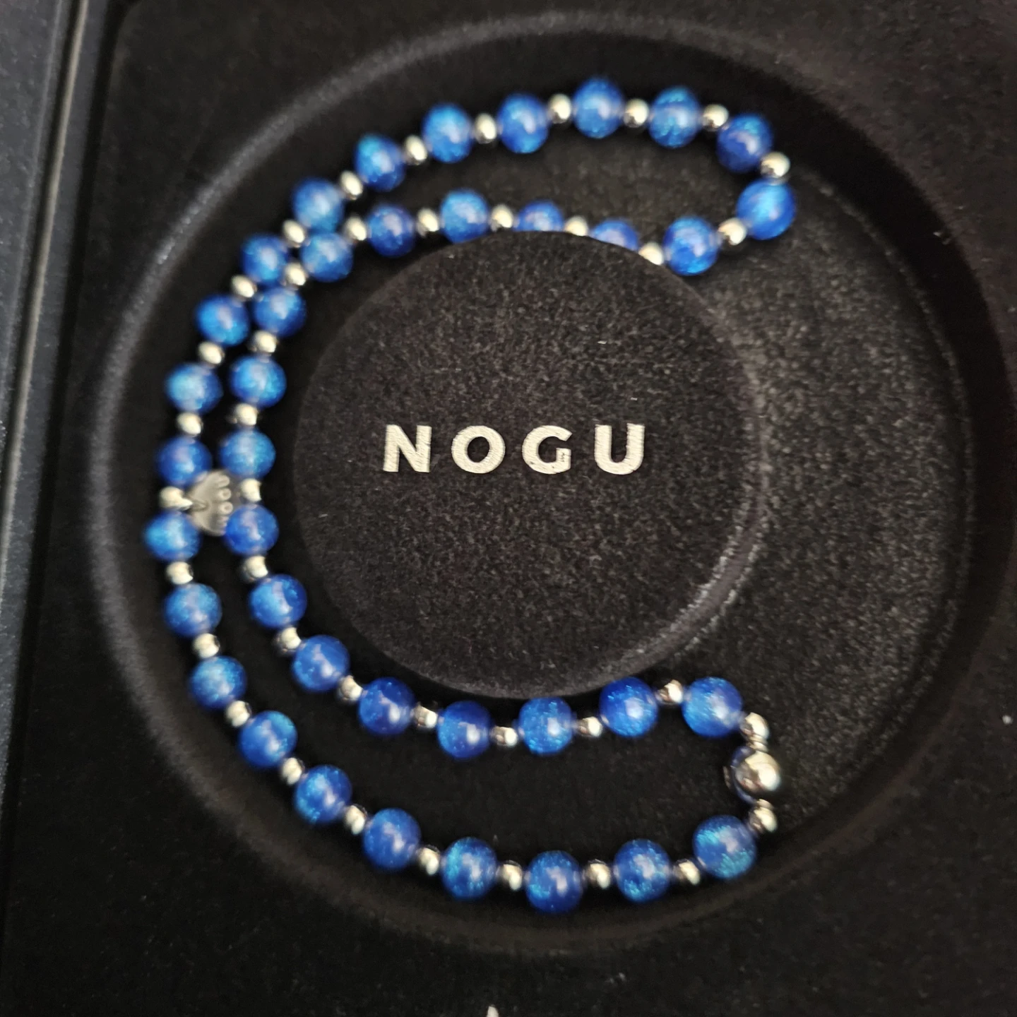 NOGU Blue Beaded Necklace