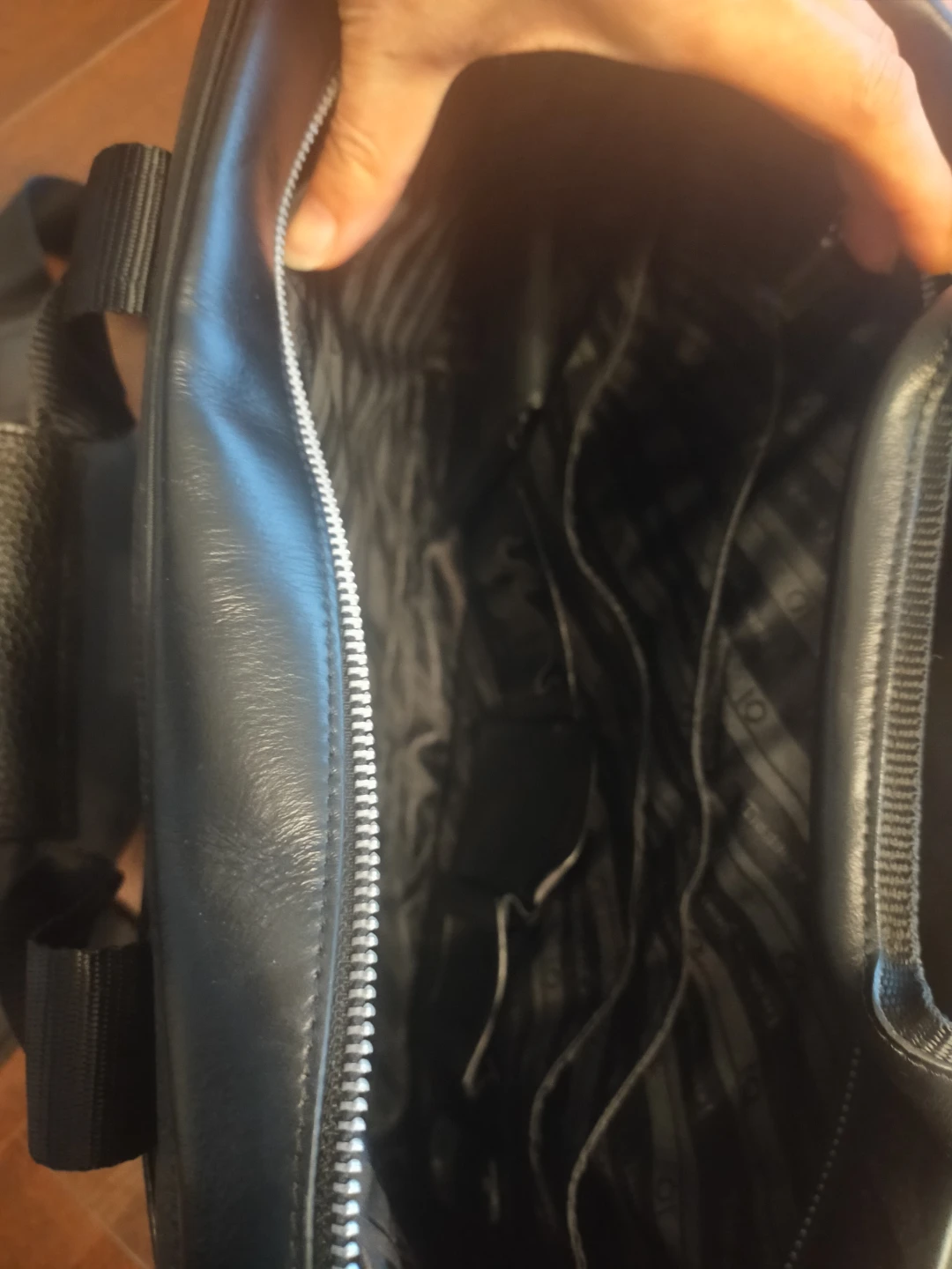 Black Leather Briefcase - photo 3